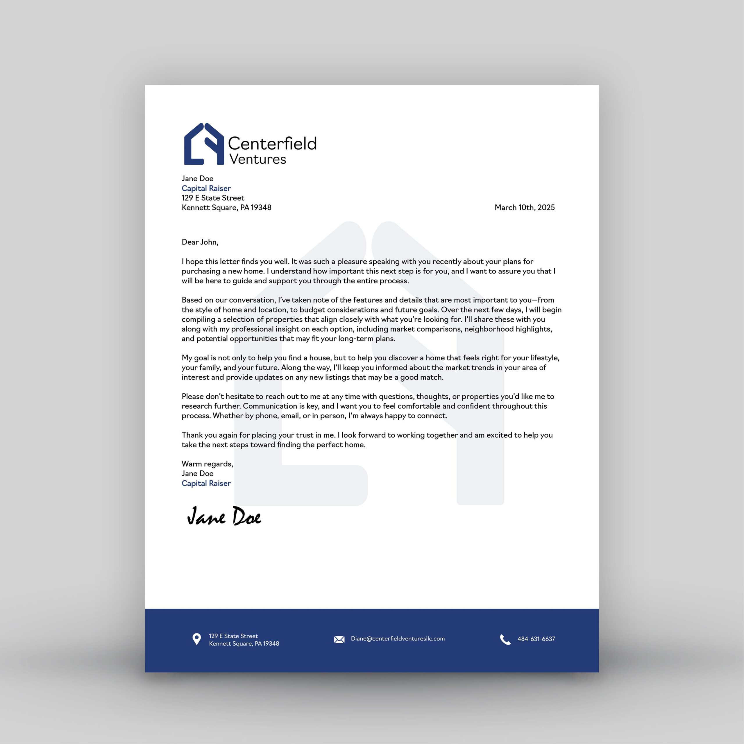 letterhead mockup